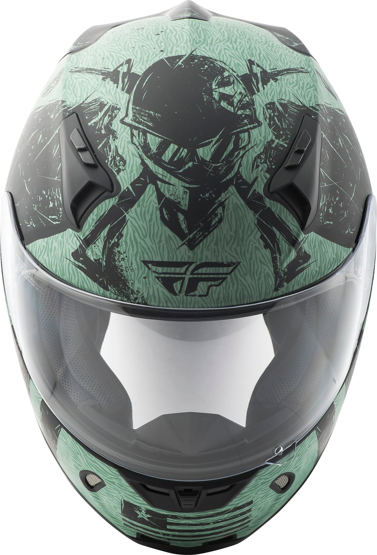 Revolt Liberator Helmet Matte Black/Green Xs